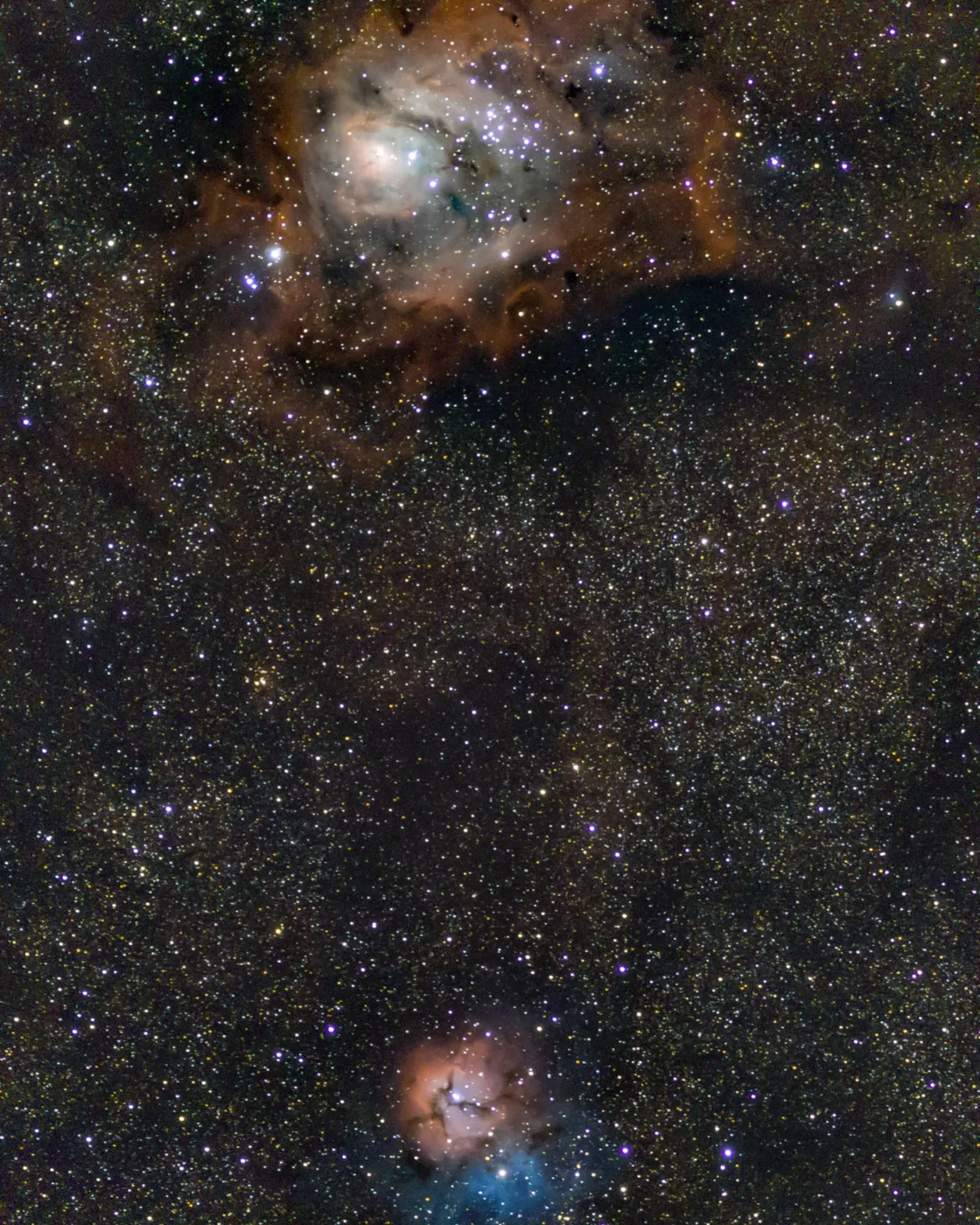 Nebulosas de la Laguna y Trífida