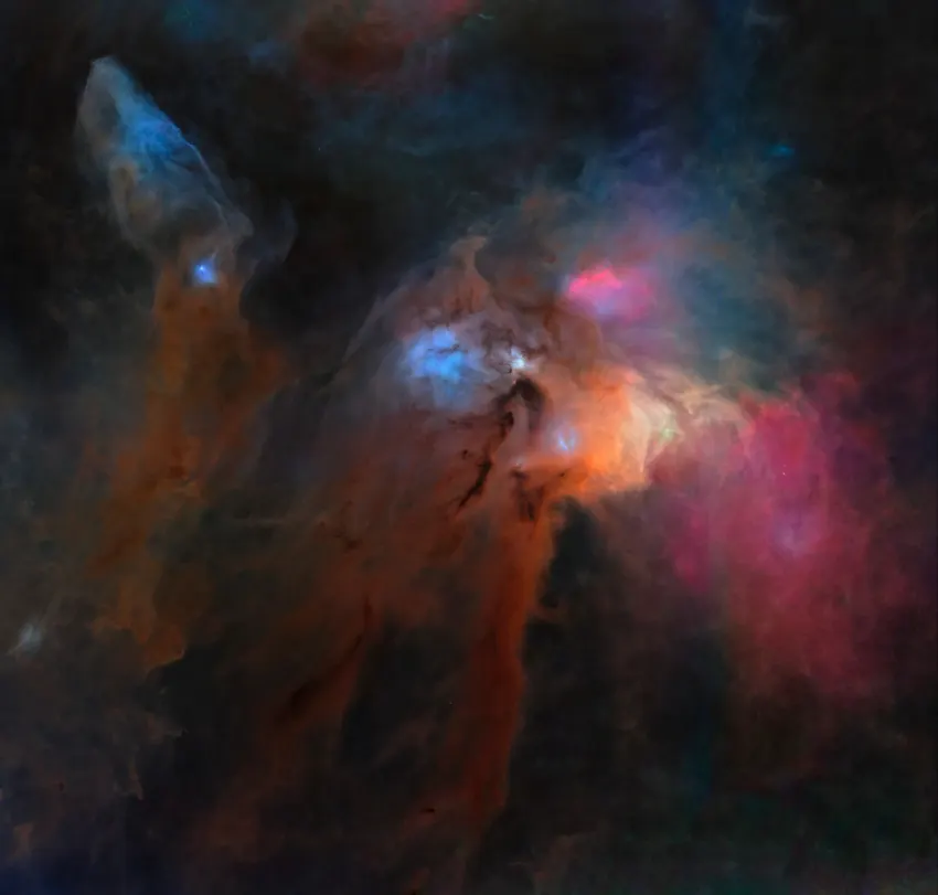 Nubes de gas y polvo del complejo Rho Ophiuchi